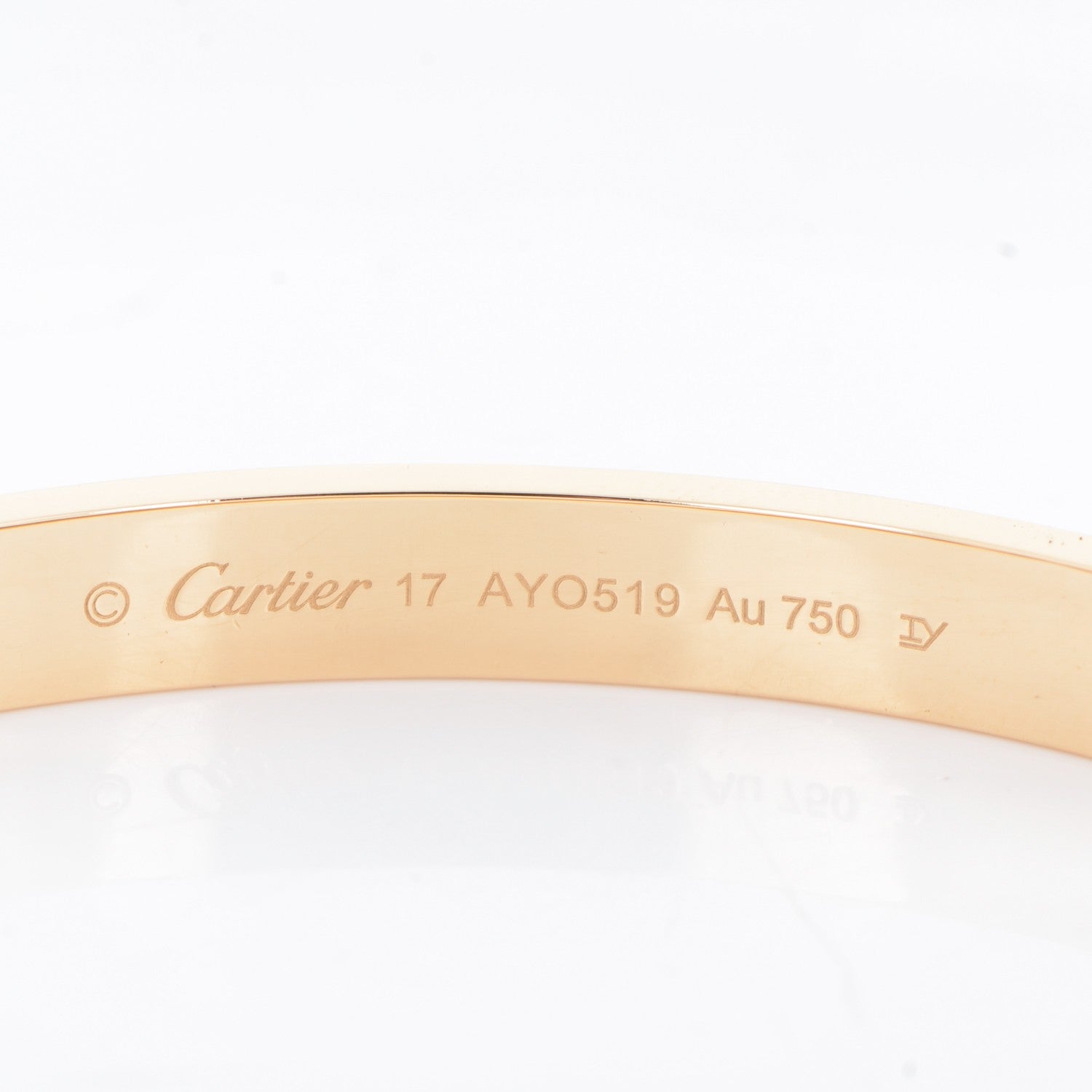 Cartier 18K Yellow Gold LOVE Bracelet 17 4 of 6