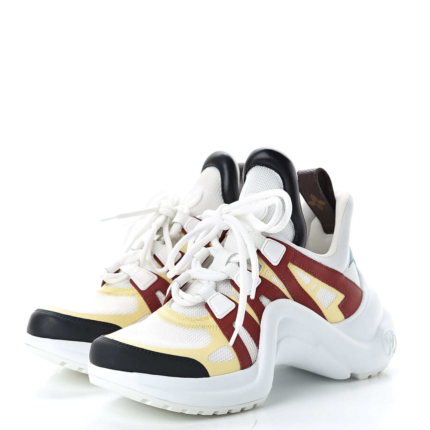 Louis Vuitton Calfskin Technical Nylon LV Archlight Sneakers 35 Terracotta 3 of 9