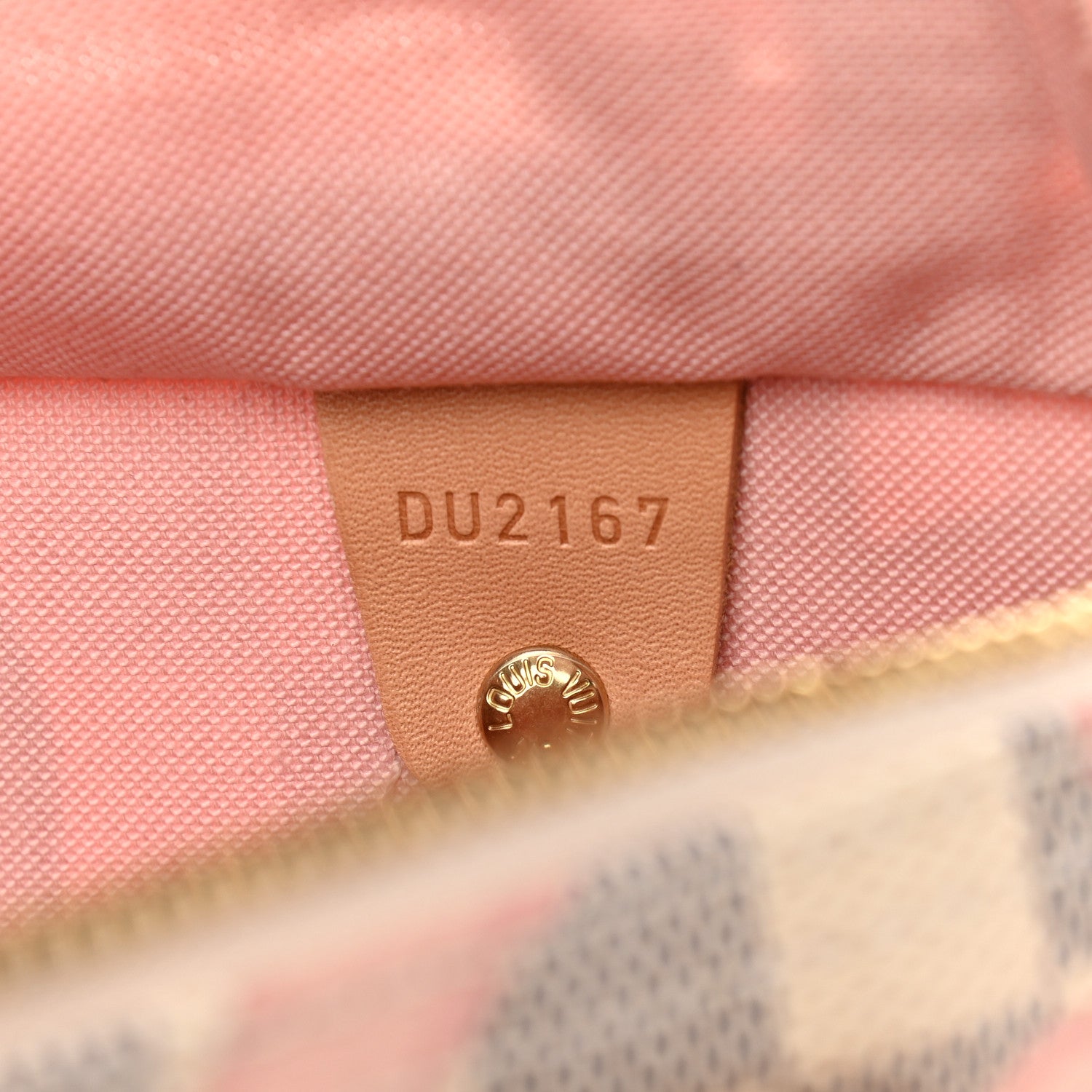 Louis Vuitton Damier Azur Tahitienne Speedy Bandouliere 30 Rose Ballerine 7 of 9