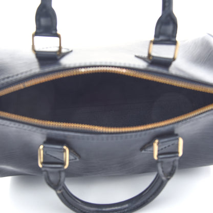 Louis Vuitton Epi Speedy 25 Black 5 of 11