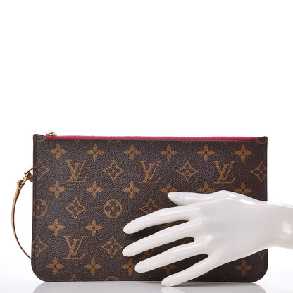 Louis Vuitton Monogram Neverfull MM GM Pochette Pivoine 2 of 8