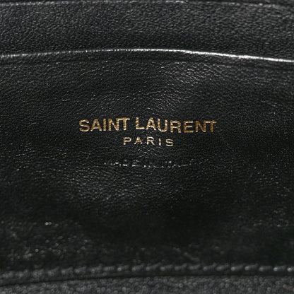 Saint Laurent Grain De Poudre Matelasse Monogram Mini Lou Camera Bag Black 6 of 13