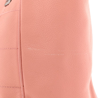 Chanel Caviar Square Stitched Tote Pink 11 of 15