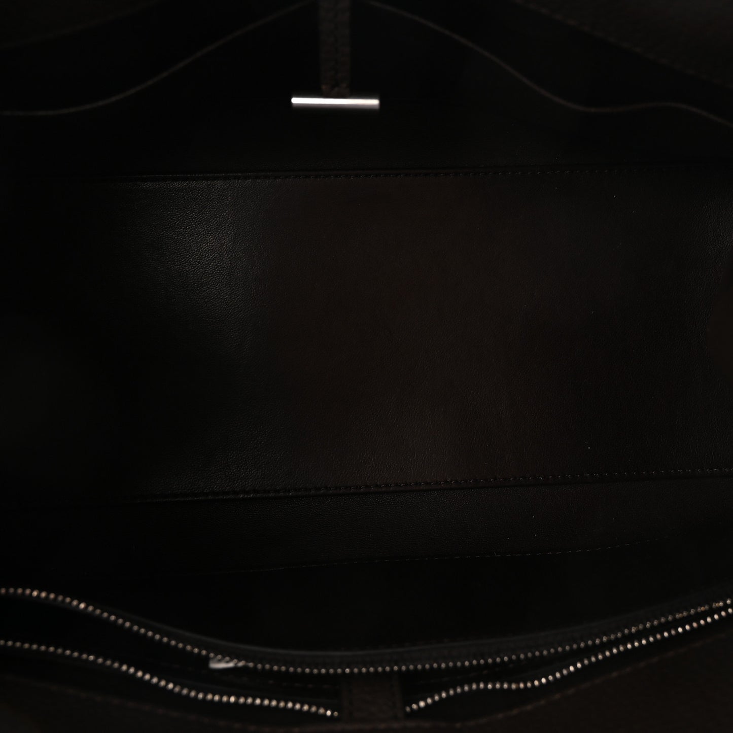 Grained Calfskin Margaux Shoulder 12 Deep Brown