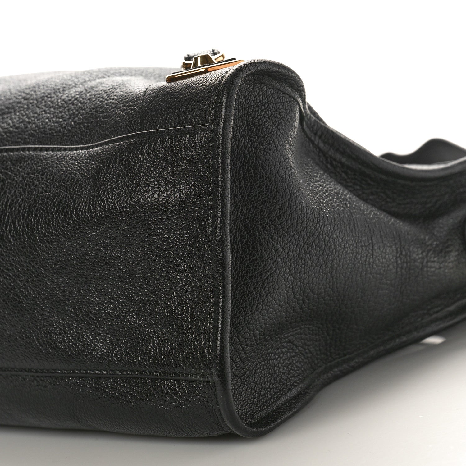 Balenciaga Chevre Gold Metallic Edge Hardware City Black 8 of 8