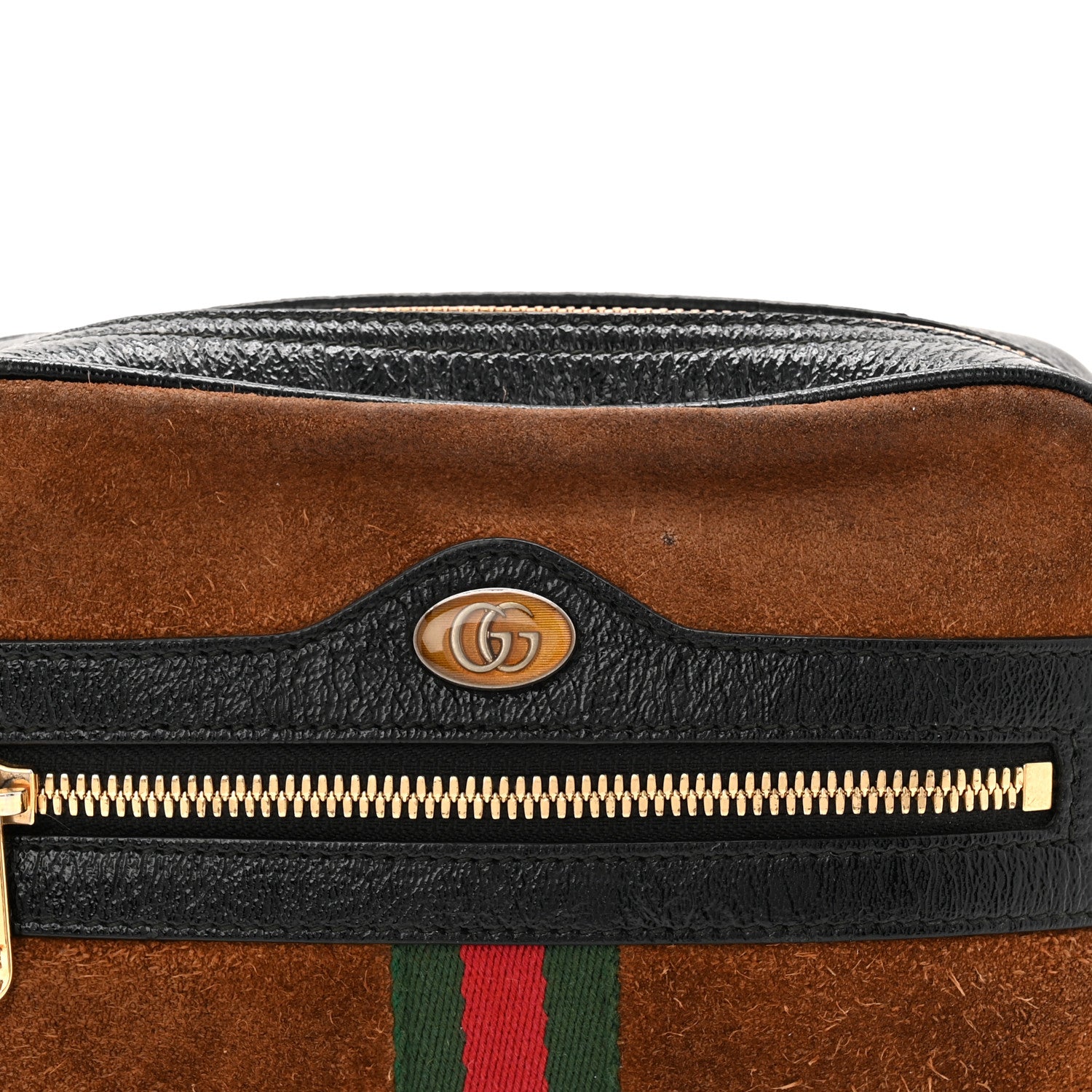 Gucci Suede Small Ophidia Belt Bag 95 38 Brown 8 of 11