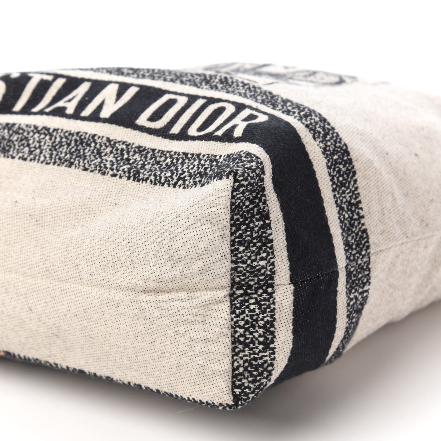 Canvas Print Cruise Tote Ivory Black