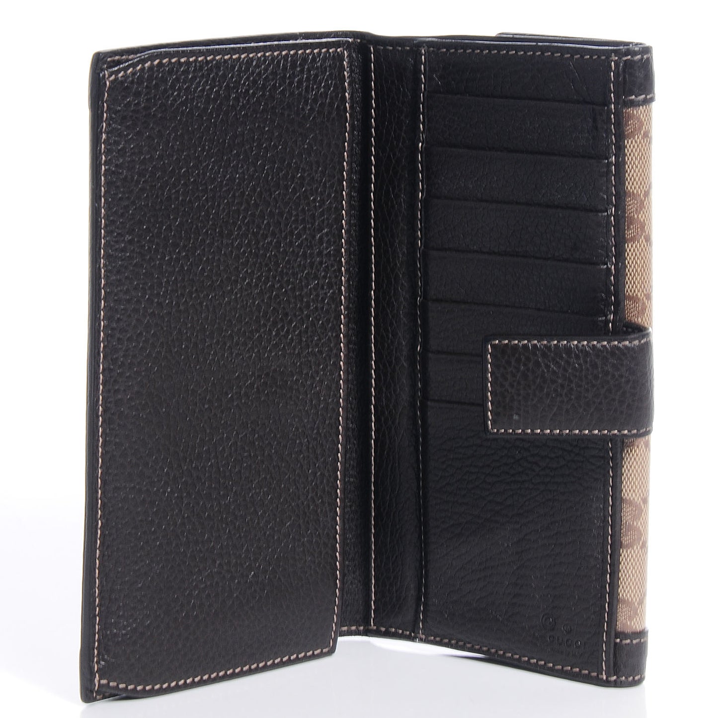 Crystal Monogram Continental Charmy Wallet Brown