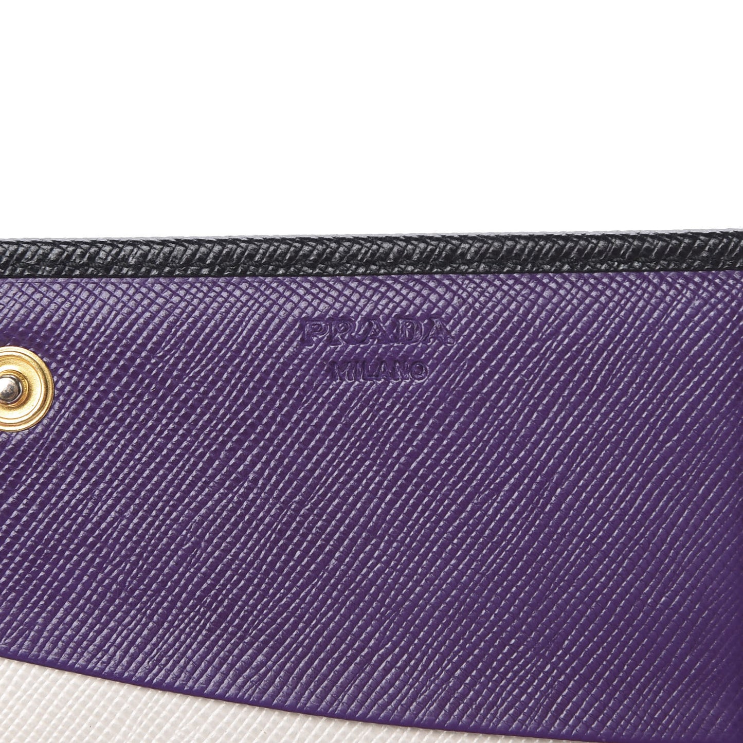 Saffiano Multicolor Continental Flap Wallet Black Geranio