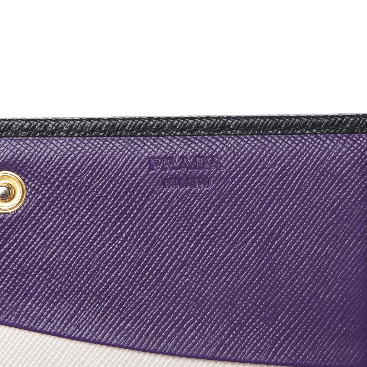 Prada Saffiano Multicolor Continental Flap Wallet Black Geranio 6 of 10