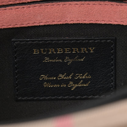 Burberry Derby Calfskin House Check Small Macken Crossbody Bag Copper Pink 6 of 14
