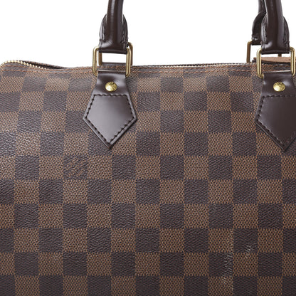 Louis Vuitton Damier Ebene Speedy 30 9 of 12