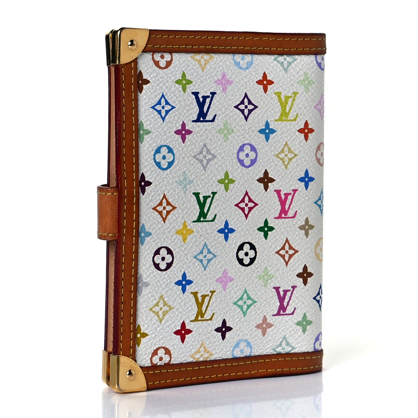 Monogram Multicolor Small Ring Agenda Cover White