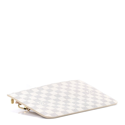 Louis Vuitton Damier Azur Neverfull MM GM Pochette Rose Ballerine 4 of 7