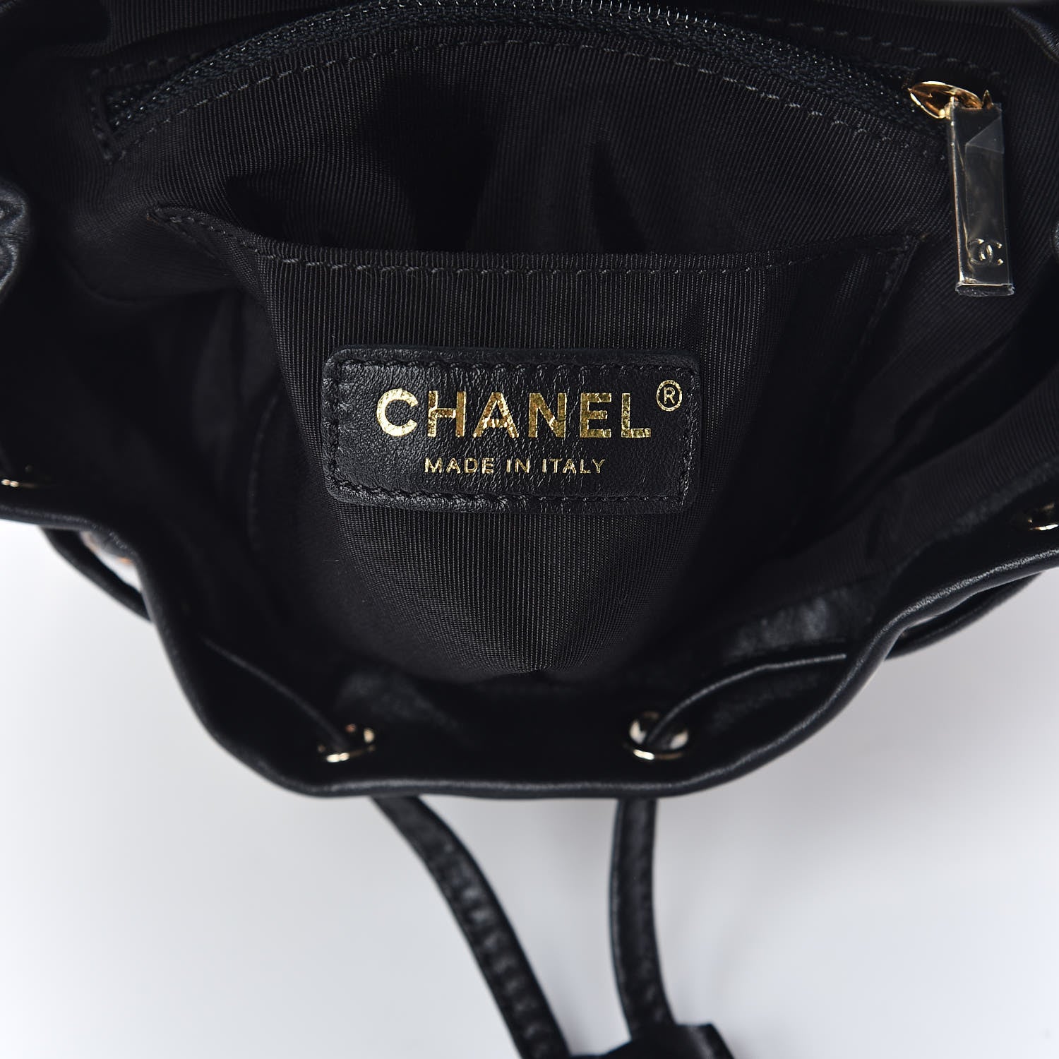 Chanel Tweed Quilted Mini Urban Spirit Backpack Black Gold 8 of 10