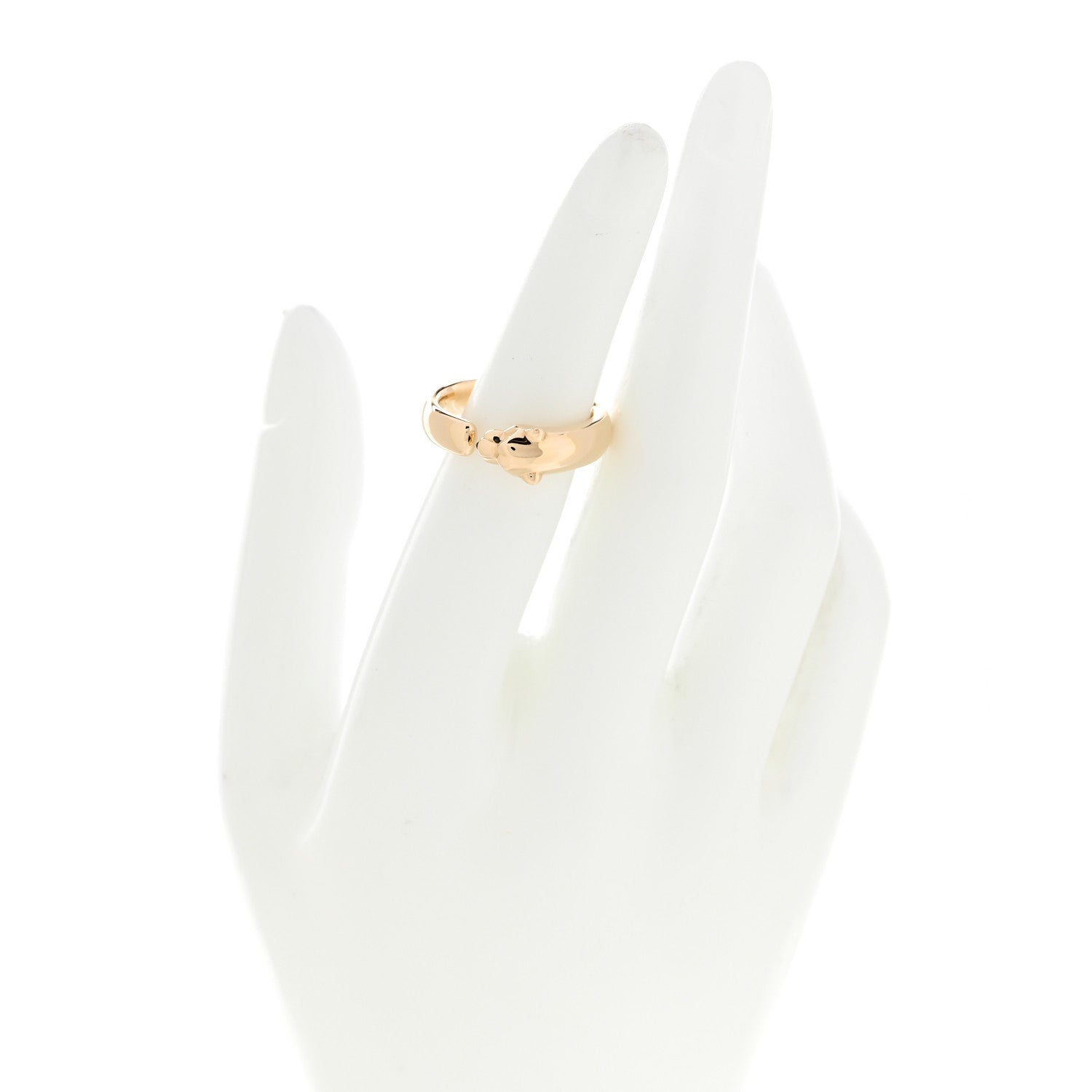 Cartier 18K Yellow Gold Tsavorite Onyx Panthere De Cartier Ring 56 7.75 2 of 6