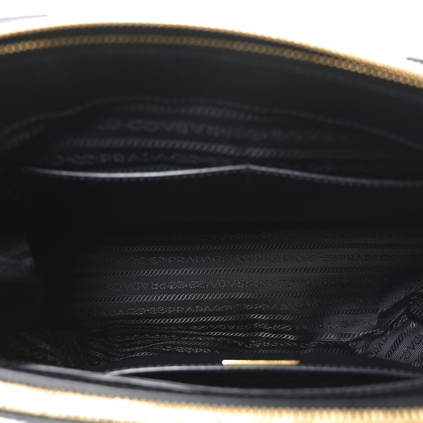 Saffiano Lux Large Galleria Double Zip Tote Black