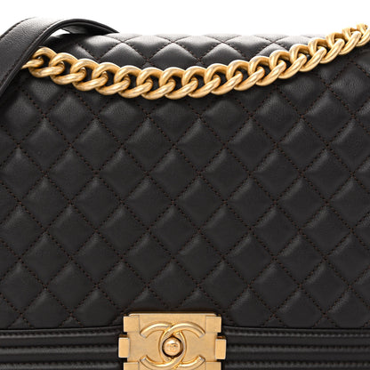 Chanel Calfskin Quilted New Medium Boy Flap Dark Brown 5 of 10