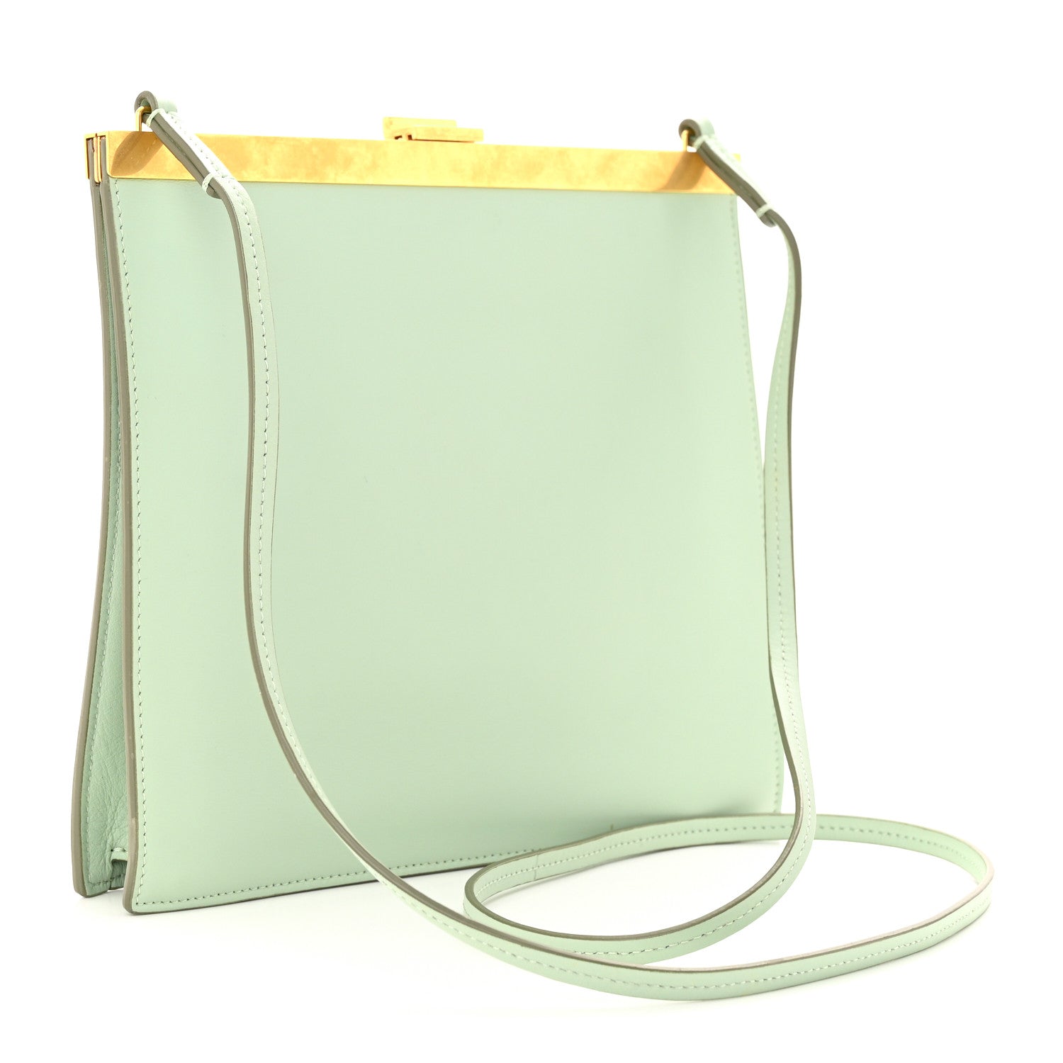 Celine Smooth Calfskin Mini Clasp Bag Jade 3 of 10