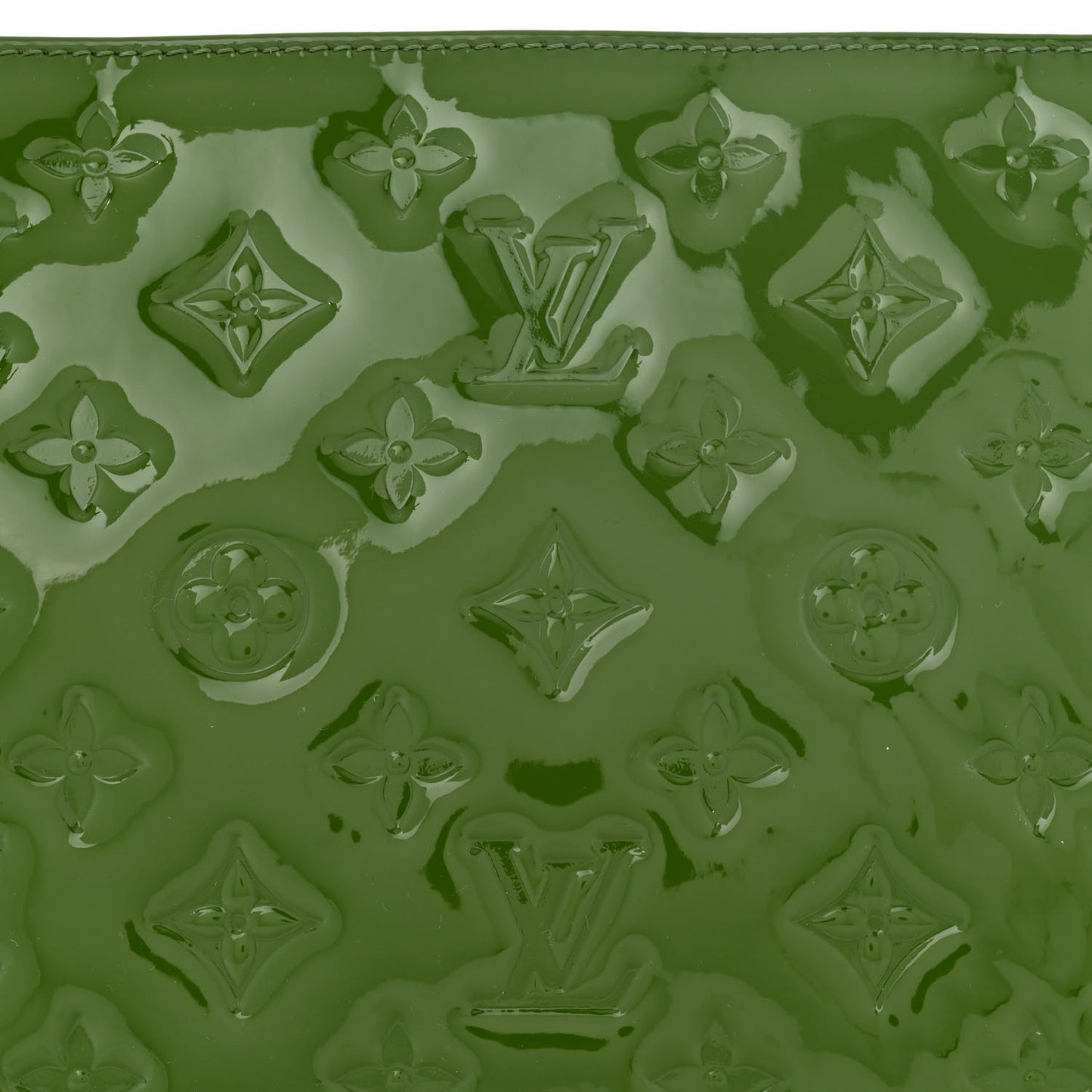 Patent Embossed Monogram Coussin PM Green Black