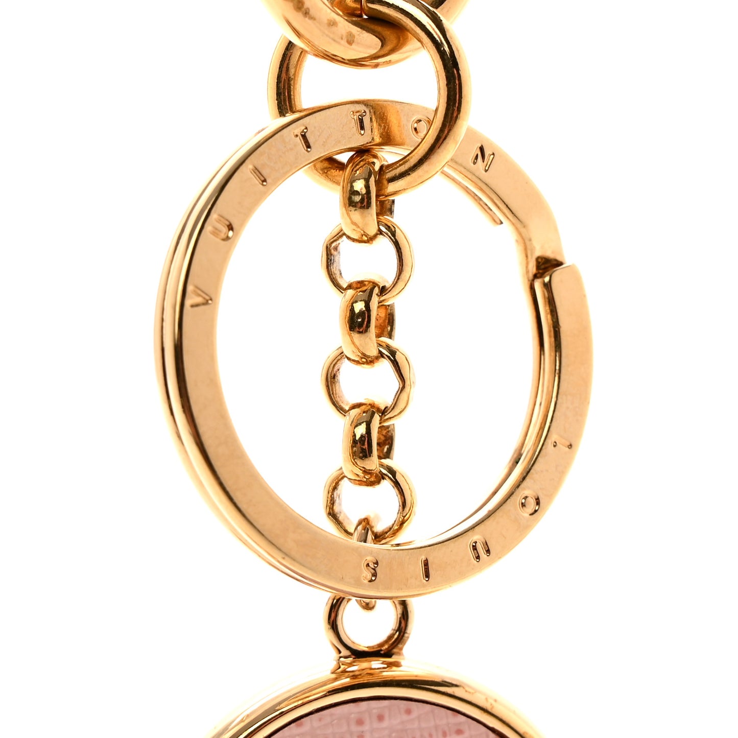 Metal Monogram Into The Flower Bag Charm Key