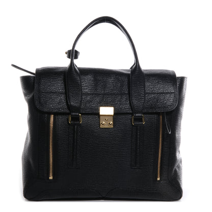 3.1 Phillip Lim 3.1 Large Pashli Satchel Black 1 of 12