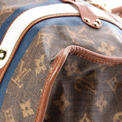 Louis Vuitton Monogram Rayures Tisse Sac GM Blue 13 of 26