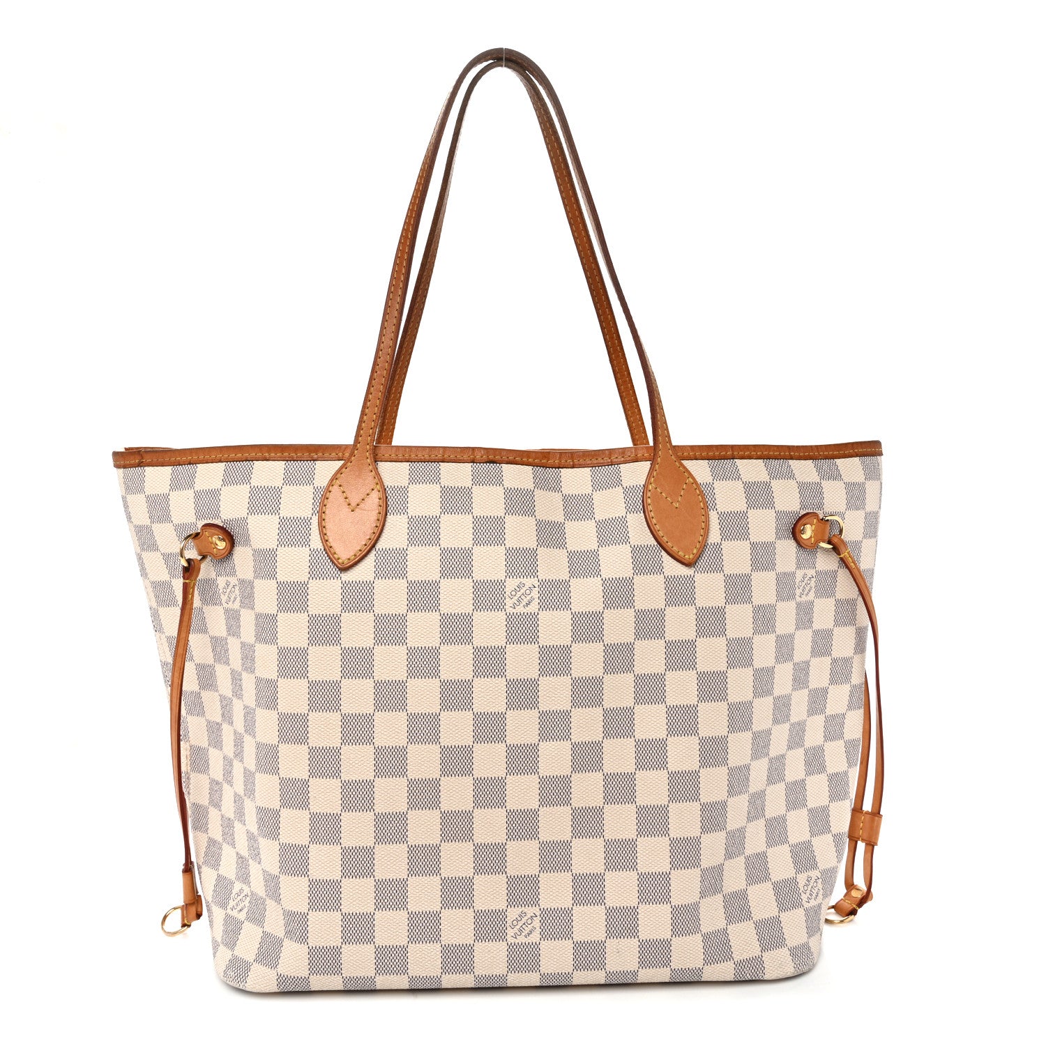 Louis Vuitton Damier Azur Neo Neverfull MM Rose Ballerine 1 of 14