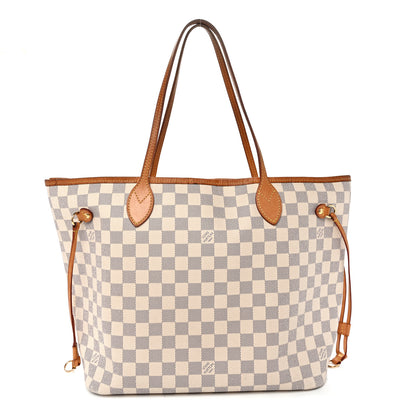 Louis Vuitton Damier Azur Neo Neverfull MM Rose Ballerine 1 of 14