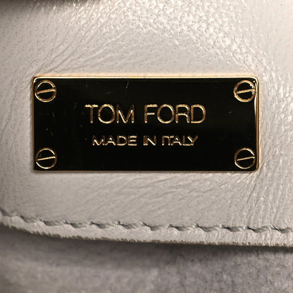 Tom Ford Ramskin Large Alix Padlock Zip Shoulder Bag White 7 of 11