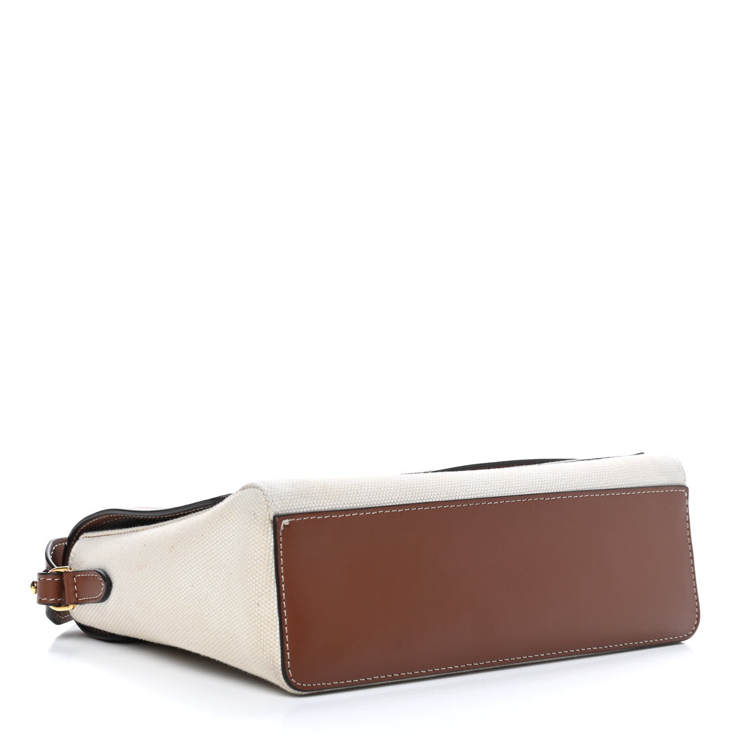 Burberry Canvas Horseferry Print Note Crossbody Bag Natural Tan Fiery Red 3 of 7