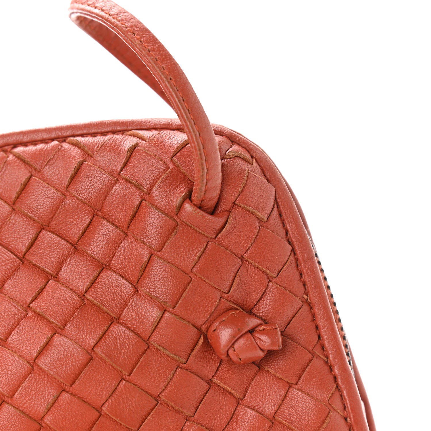 Bottega Veneta Nappa Intrecciato Nodini Crossbody Messenger Terracota 12 of 14