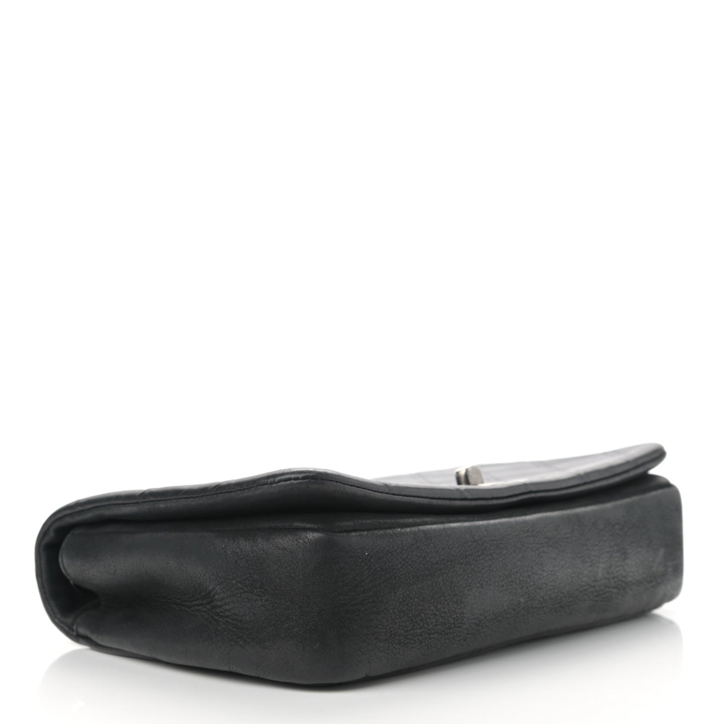 Calfskin Diamond Embossed New Chic Flap Black