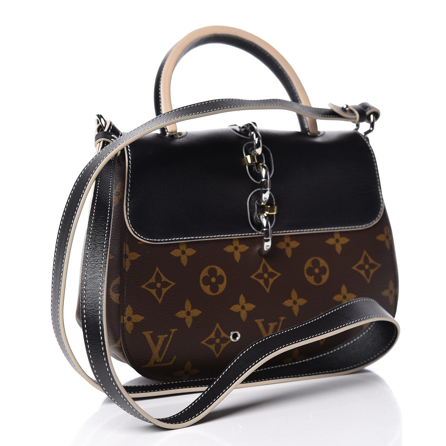 Calfskin Monogram Chain It Bag PM Black