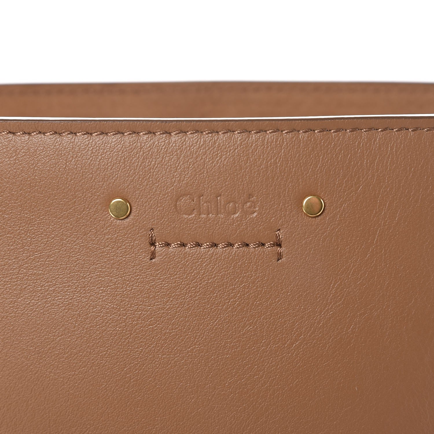 Chloe Smooth Calfskin Small Roy Bucket Bag Nut 8 of 12