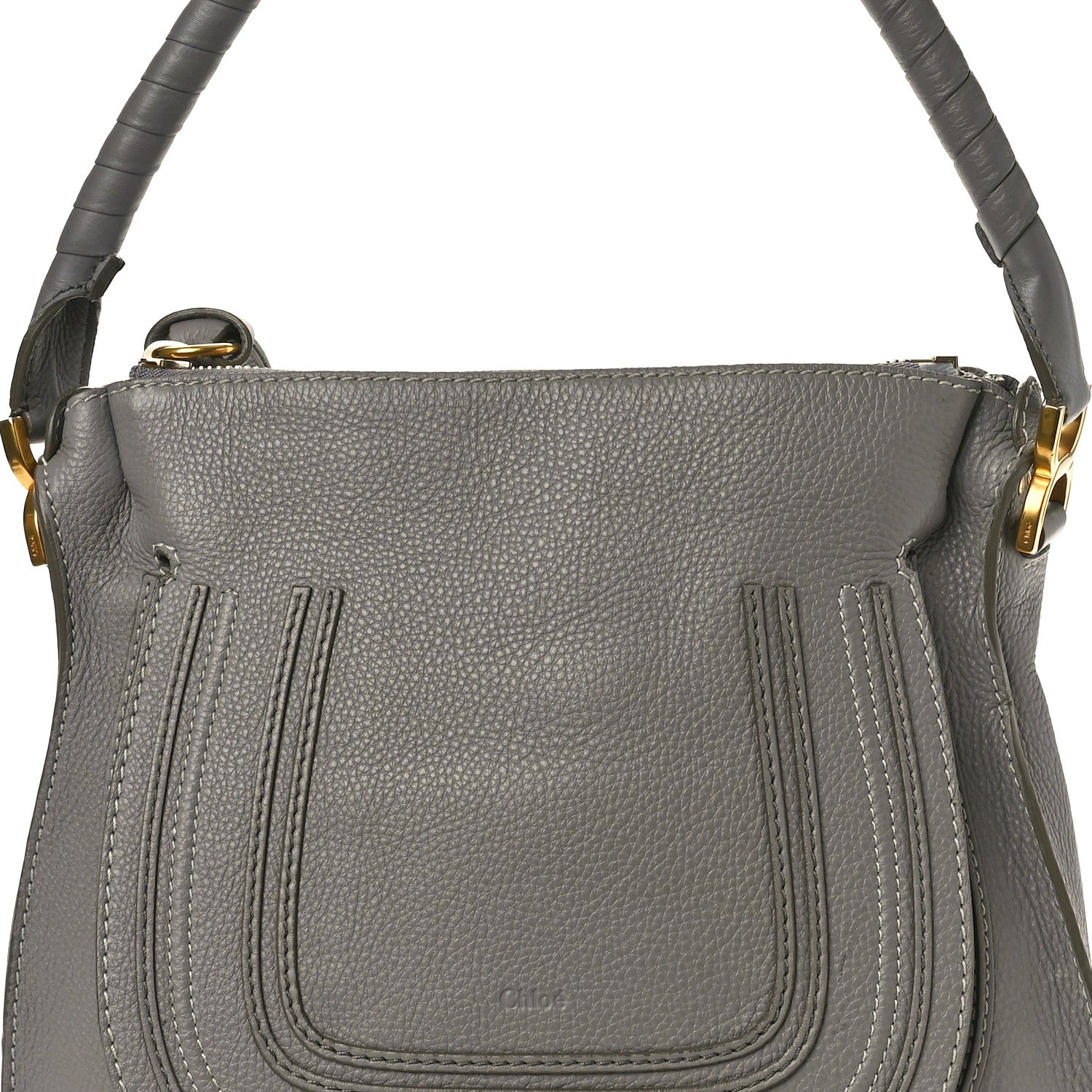 Chloe Calfskin Medium Marcie Satchel Cashmere Grey 8 of 11