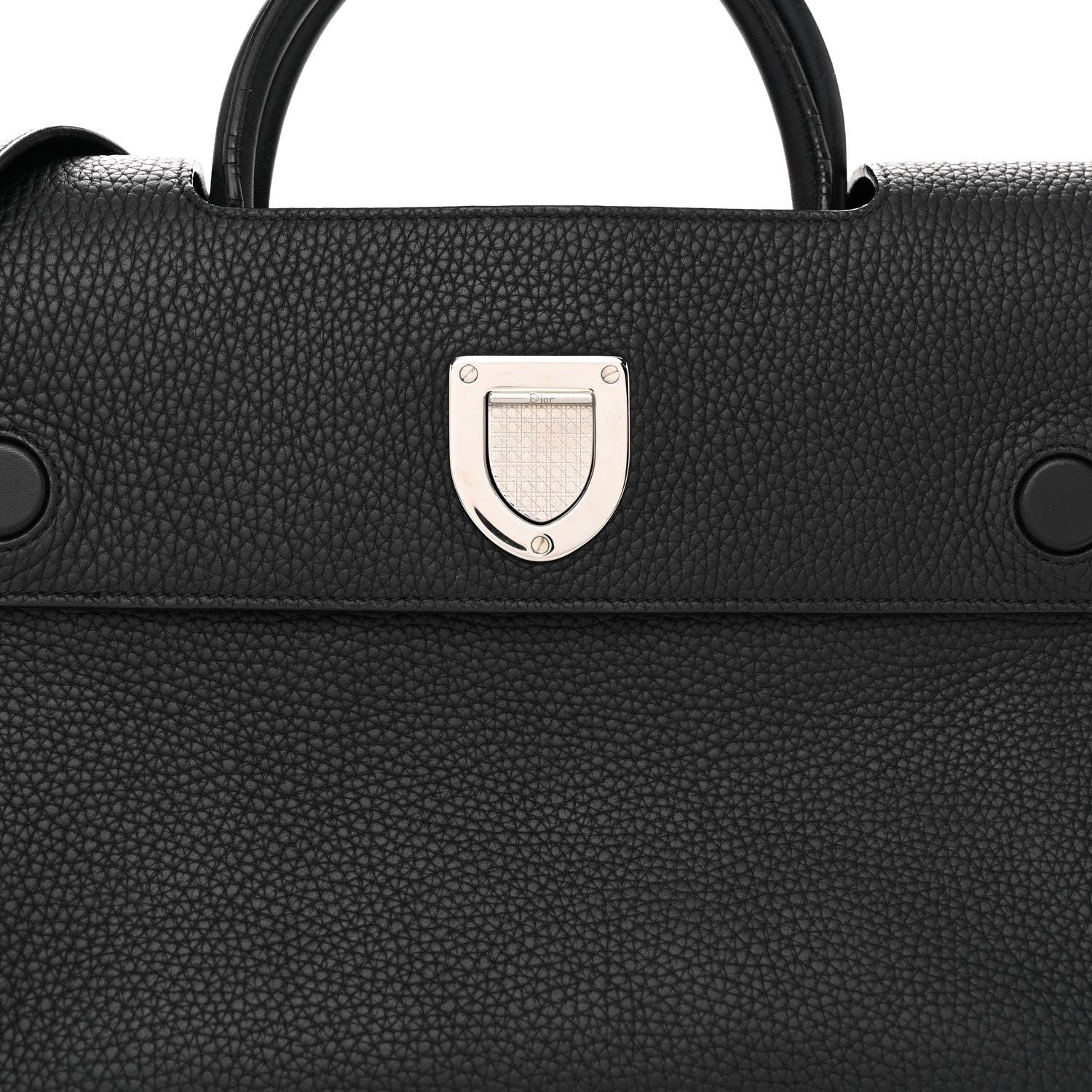 Christian Dior Grained Calfskin Medium Diorever Flap Black 7 of 11