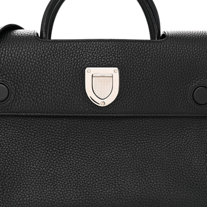 Christian Dior Grained Calfskin Medium Diorever Flap Black 7 of 11