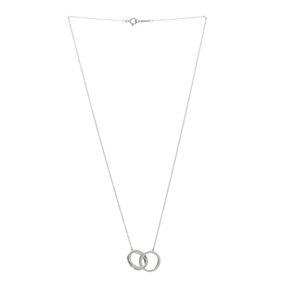 Tiffany Sterling Silver 1837 Interlocking Circles Pendant Necklace 2 of 3