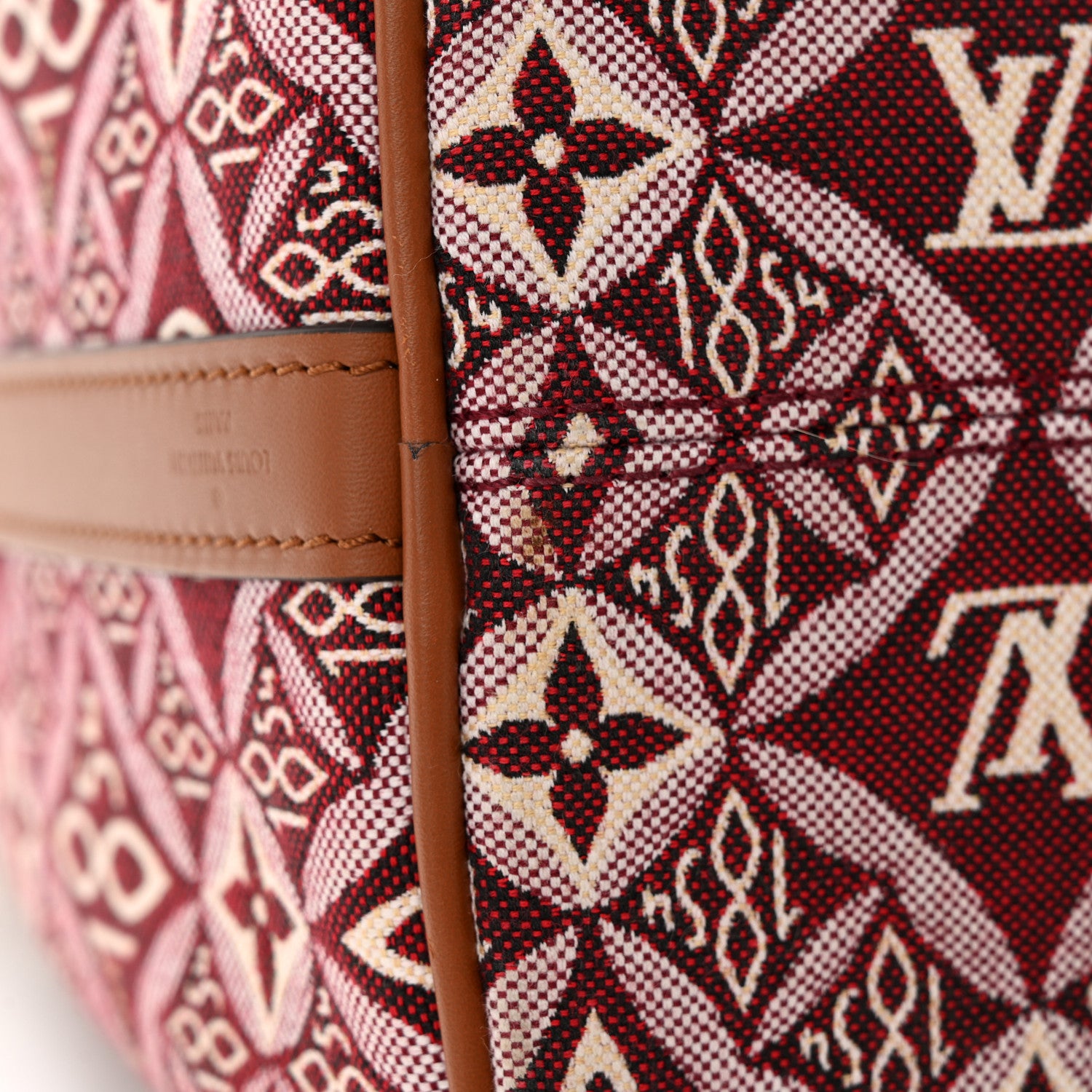 Louis Vuitton Jacquard Since 1854 Speedy Bandouliere 25 Bordeaux 11 of 13