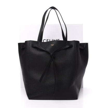 Celine Soft Grained Calfskin Medium Belt Cabas Phantom Black 11 of 11