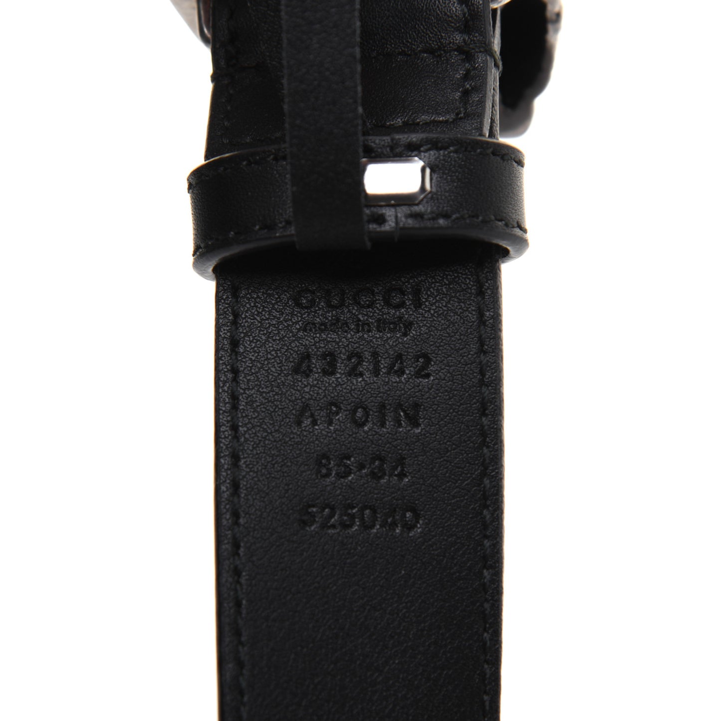 Moon Calfskin Crystal Dionysus 30mm Belt 85 34 Black Black Diamond