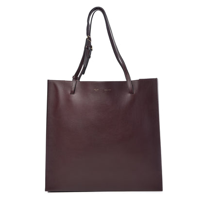 Celine Smooth Calfskin Triple Shopper Tote Burgundy 1 of 10