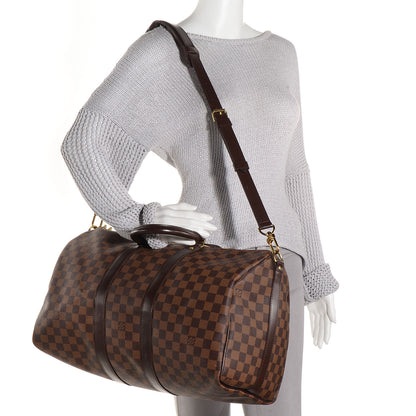 Louis Vuitton Damier Ebene Keepall Bandouliere 45 2 of 7