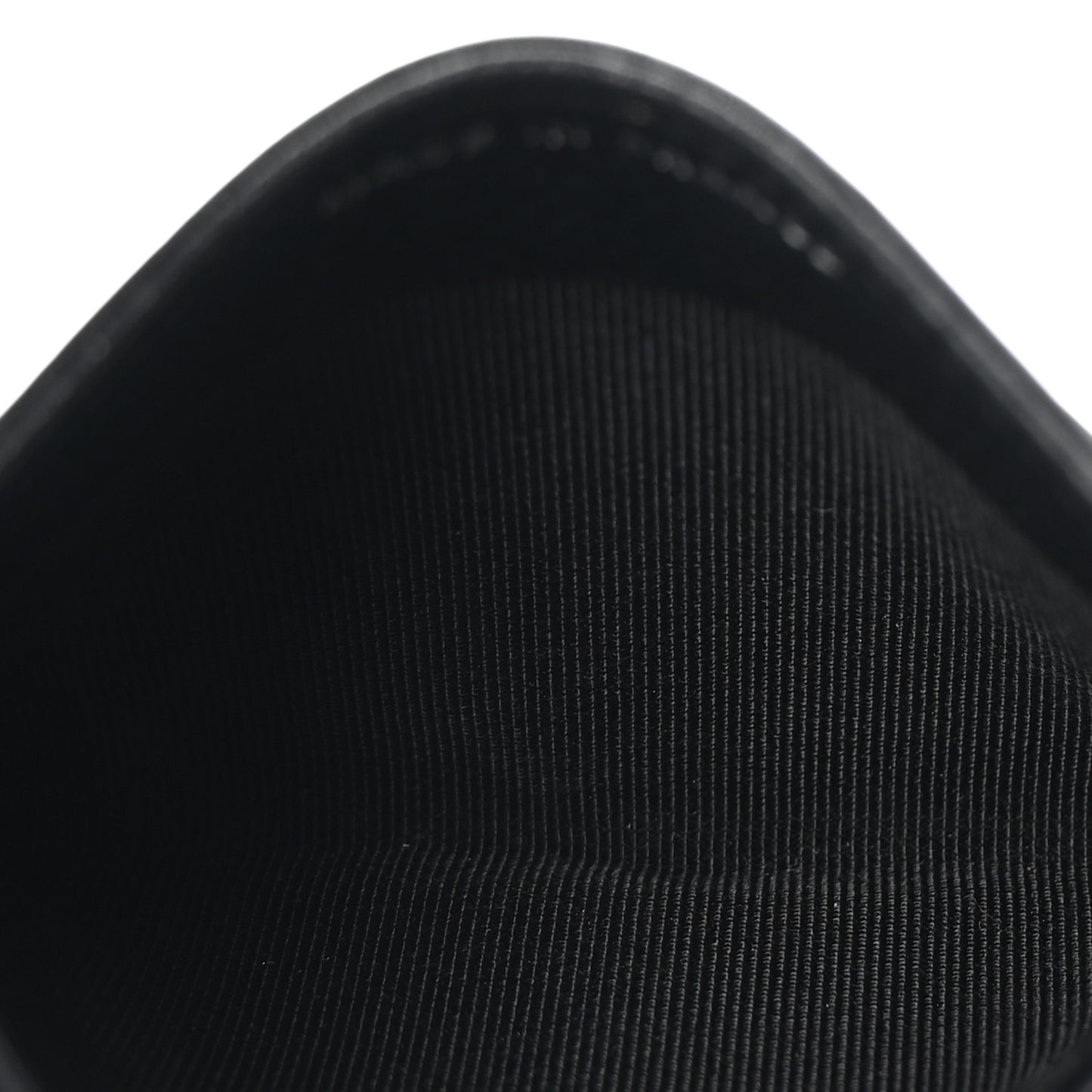 Caviar Quilted Card Holder Black