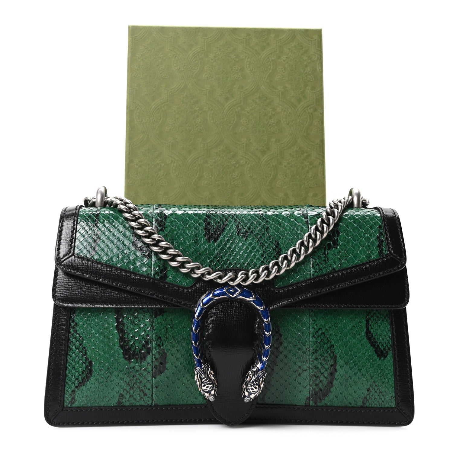Gucci Snakeskin Enamel Small Dionysus Shoulder Bag Green 11 of 11