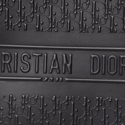 Christian Dior Oblique Calfskin Embossed Book Tote Black 11 of 12