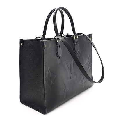 Louis Vuitton Empreinte Monogram Giant Onthego MM Black 3 of 9