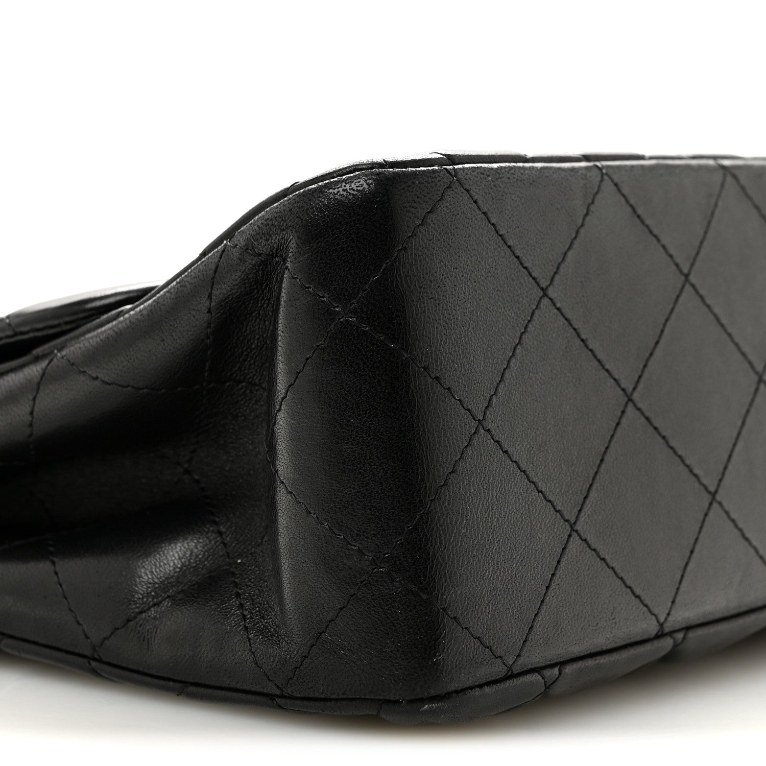 Chanel Lambskin Quilted Jumbo Single Flap Black 9 of 13