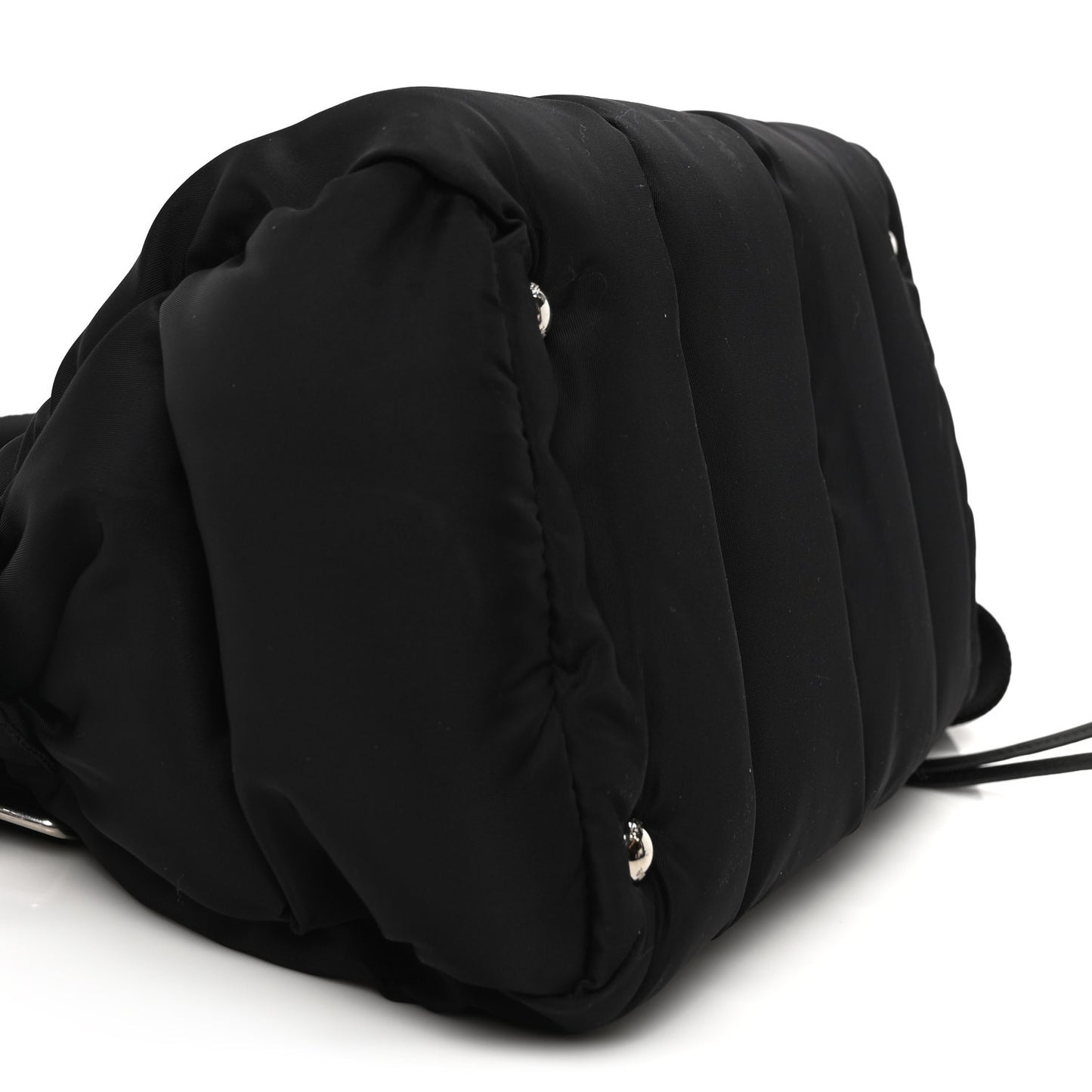 Tessuto Nylon Bomber Dome Satchel Black